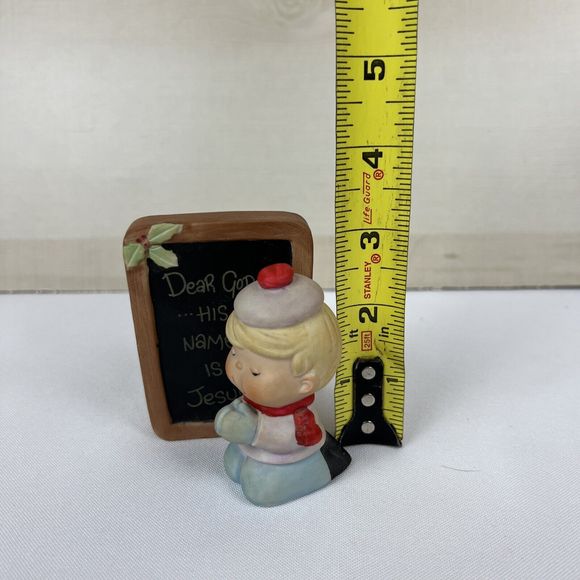 Enesco Figure Dear GOD Kids His Name Is JESUS Vintage 1982 - Picture 14 of 14